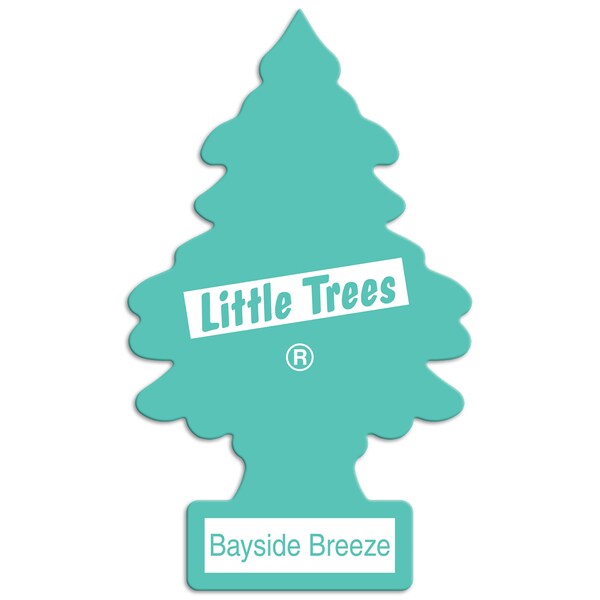 Car-Freshner Little Tree Air Fresheners 2-Pack, Bayside Breeze - U2S27121
