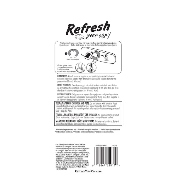 Refresh Your Car Refresh Your Car! Lightening Bolt Air Freshener 1 pk - RDR256-1AME