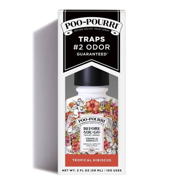 Poo-Pourri Poo-Pourri Tropical Hibiscus Scent Odor Eliminator 2 oz Liquid - TH-002-CB