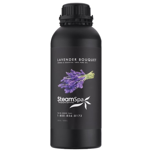 Steamspa 100% Natural Essence of Lavender 1000ml Aromatherapy Bottle - G-OILLAV1K