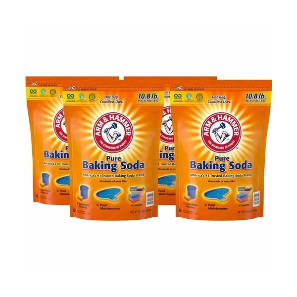 Arm & Hammer Baking Soda, Arm&Hammer, Resealable, 10.8 lb, WE, 4PK - CDC3320000341