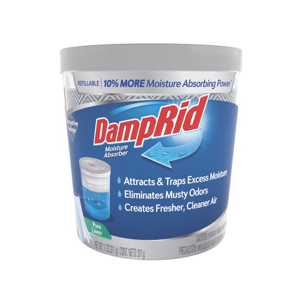 Damprid DampRid Refillable Moisture Absorber Pure Linen Scent 11 oz - FG01PLSB