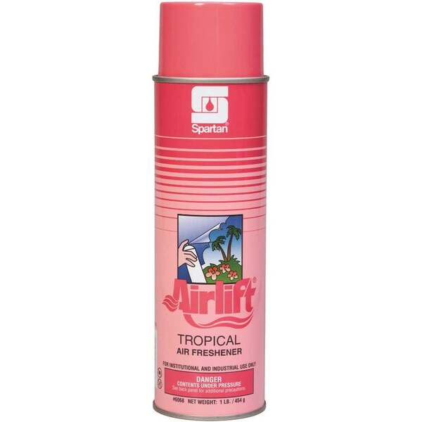 Spartan Chemical Airlift Tropical 16oz. Aerosol Can Tropical Scent Air Freshener Spary - 606800