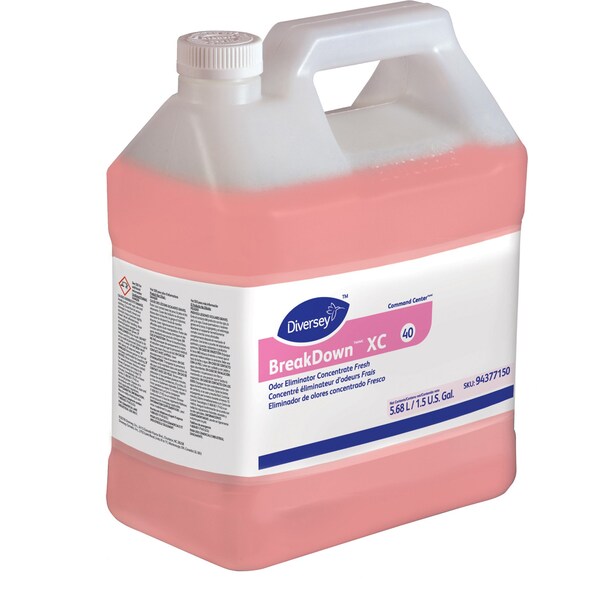 Diversey Odor Eliminator, Concentrate, 1.5 Gallon, Red, PK 2 - DVO94377150