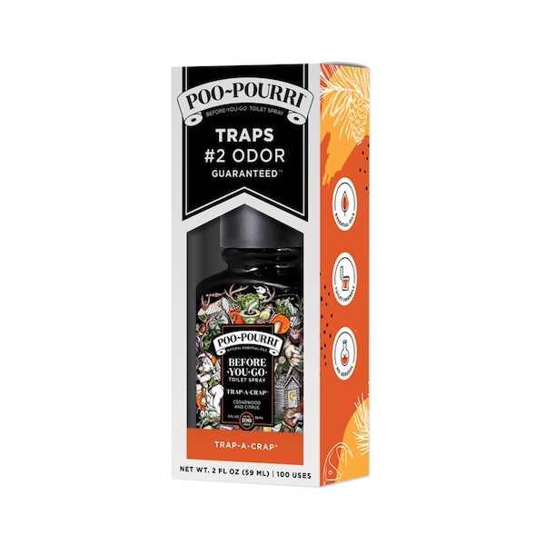Poo-Pourri Poo-Pourri Trap-A-Crap Cedarwood/Citrus Scent Toilet Spray 2 oz Liquid - TRAP-002-CB
