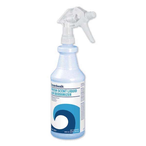 Boardwalk Fresh Scent RTU Liquid Air Deodorizer, 32 oz Spray Bottle - BWK4824EA