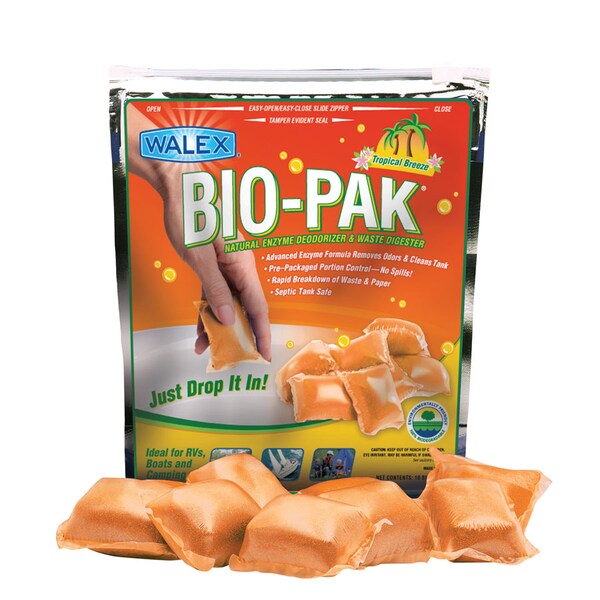 Walex Walex BIOTROP2 Bio-Pak Holding Tank Deodorizer - Tropical Breeze, 2 Pack - BIOTROP2
