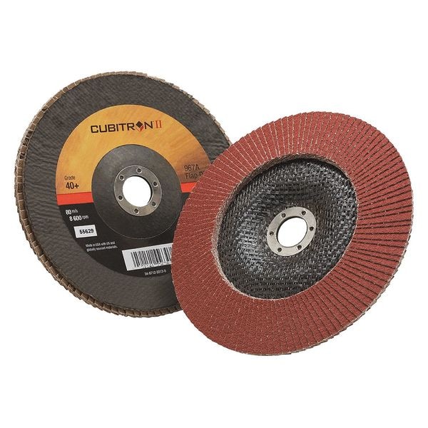 Disco de Solapa 3M Cubitron, T29, 7 pulg. x 7/8 pulg., 40 - 7000148190