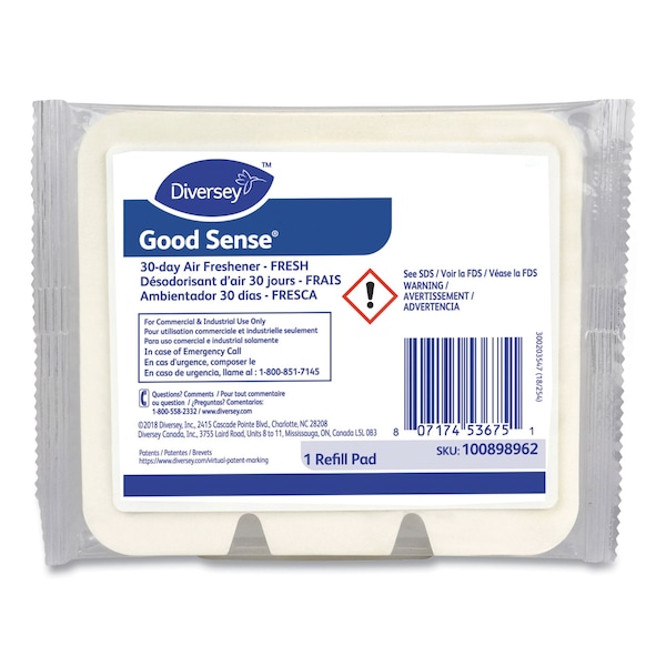Diversey Good Sense 30-Day Air Freshener, Fresh, PK12 - 100898962