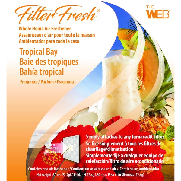 Filter Fresh Web FilterFresh Tropical Bay Scent Air Freshener 0.8 oz Gel - WTROPIC