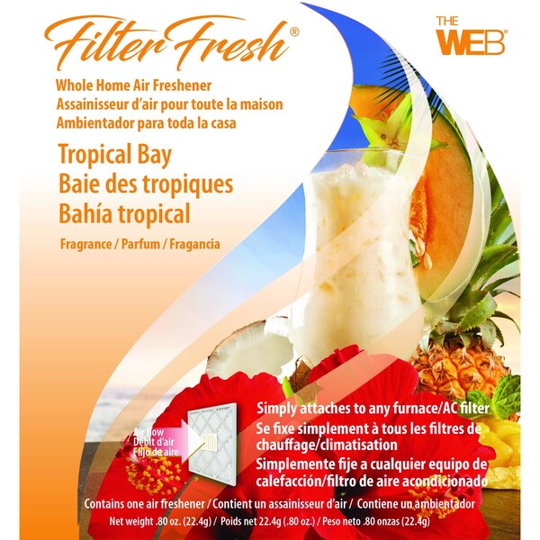 Filter Fresh Web FilterFresh Tropical Bay Scent Air Freshener 0.8 oz Gel - WTROPIC