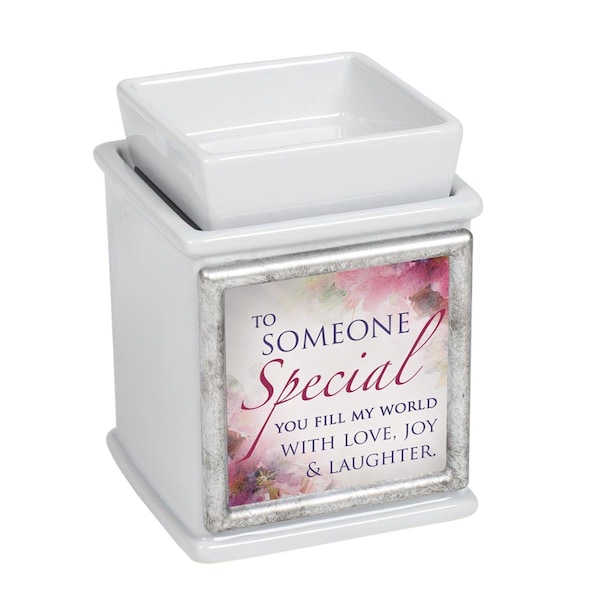 Dicksons Someone Special Fill My World Interchangeable Fragrance Wax or Essential Oil Warmers - Grey - IW31GR