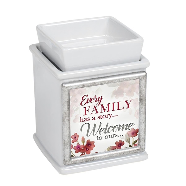 Dicksons Family Story Welcome Interchangeable Fragrance Wax or Essential Oil Warmers - Grey - IW9GR