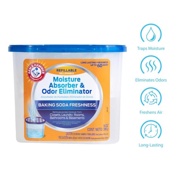 Arm & Hammer Arm & Hammer No Scent Moisture Absorber and Odor Eliminator 14 oz Beads - FGAH14R