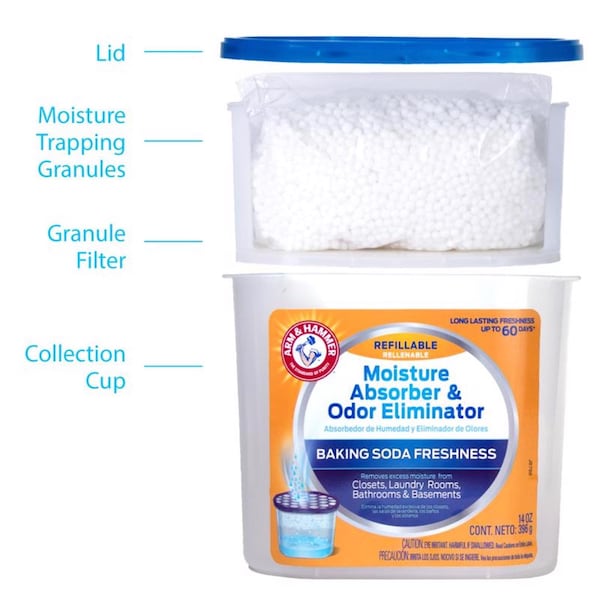 Arm & Hammer Arm & Hammer No Scent Moisture Absorber and Odor Eliminator 14 oz Beads - FGAH14R