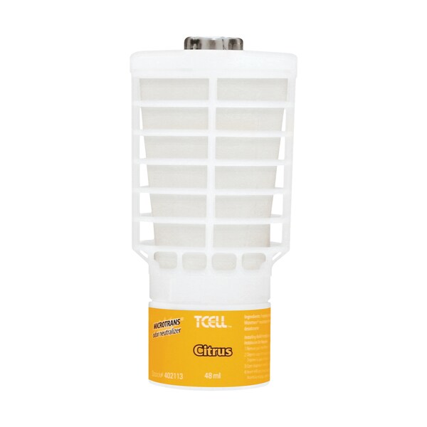 Rubbermaid Continuous Citrus Air Freshener Refill, White, PK 6 - AIRF510