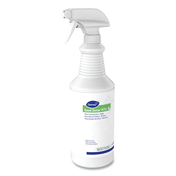 Diversey Good Sense RTU Liquid Odor Counteractant, Apple Scent, 32 oz, PK12 - 4439