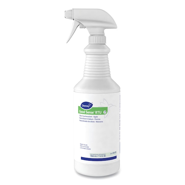 Diversey Good Sense RTU Liquid Odor Counteractant, Apple Scent, 32 oz, PK12 - 4439