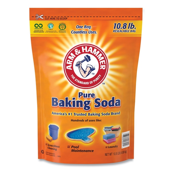 Arm & Hammer Baking Soda, 10.8 lb Bag, 4PK - 3320000341