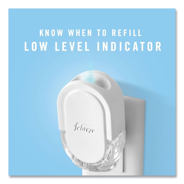 Febreze PLUG Air Freshener Warmer Start Kit, 6.54 x 2.99 x 5.98, Clear/White, 4PK - 80336027