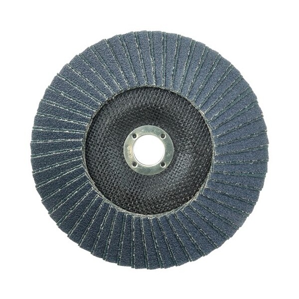 Weiler 7" Tiger X Flap Disc, Flat (TY27), Respaldo Fenólico, 60Z, 7/8" - 51230.