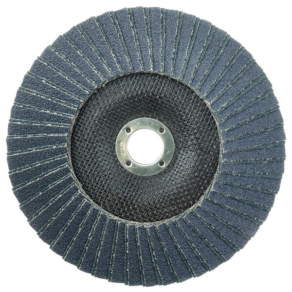Weiler 7" Tiger X Flap Disc, Flat (TY27), Respaldo Fenólico, 60Z, 7/8" - 51230.