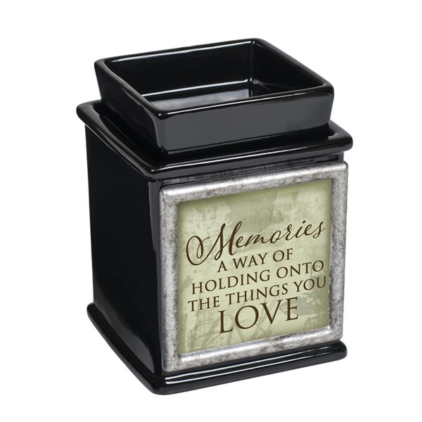 Dicksons Dicksons IW21BK Memories Holding Love Interchangeable Fragrance Wax or Essential Oil Warmers - Black - IW21BK