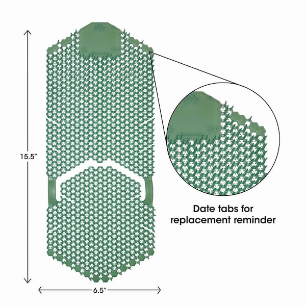 Fresh Products Tsunami, Urinal Screen, Cucumber Melon, 5.22 oz, Green, 6PK - TSU-F-006I006I-02