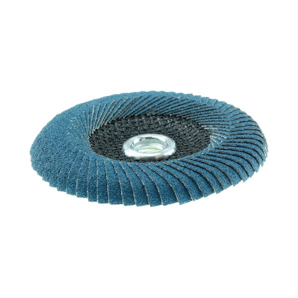 Weiler 5 Tiger Angled (Radial) Zirc Flap Disc 40Z 5/8-11 Nut - 51309