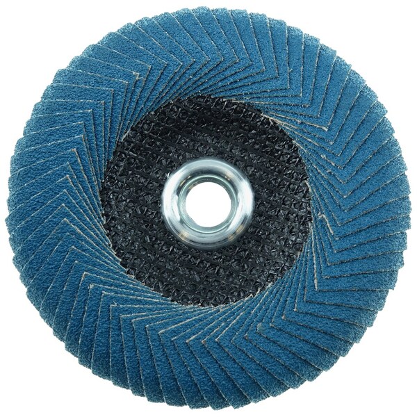 Weiler 5 Tiger Angled (Radial) Zirc Flap Disc 40Z 5/8-11 Nut - 51309