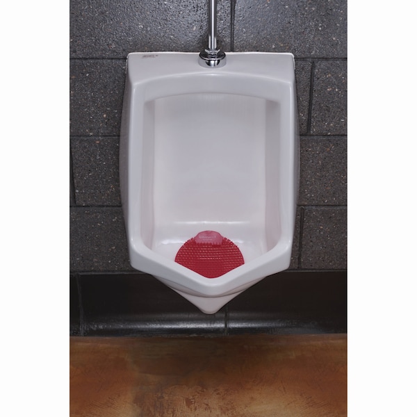 Fresh Products Slant7 with Terminator Urinal Screen, Evergreen Scent, Red, 5PK - S7-F-005I030M-82-AAA10-00