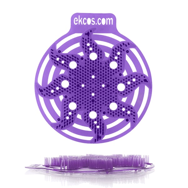 Ekcos Innovations Power Screen AntiSplash Urinal Screen Purple/Lavender, PK10 - PWR-12P-10