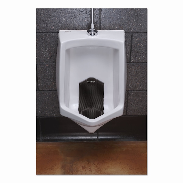 Boardwalk Vertical Urinal Screen, Midnight Coast Scent, Black, 5.22 oz, 6PK - TSU-P-006I006I-56-AAS80