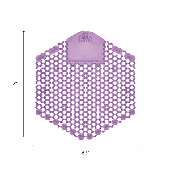 Fresh Products The Wave Urinal Deodorizer, Urinal Screens, Fabulous Scent, 58 g, Purple, PK60 - 2WDS60 LAV