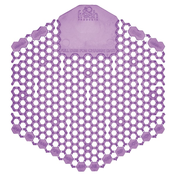 Fresh Products The Wave Urinal Deodorizer, Urinal Screens, Fabulous Scent, 58 g, Purple, PK60 - 2WDS60 LAV