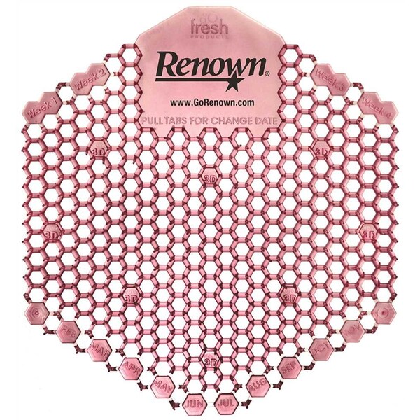 Renown Wave 3D Spiced Apple Urinal Screen, 10PK - REN03119