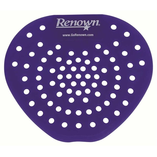 Renown Blue Bubblegum Flat Urinal Screen, 12PK - 03907-11443/REN03012-HP