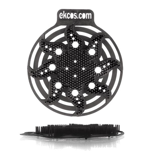 Ekcos Innovations Power Screen AntiSplash Urinal Screen Black/Mint, PK10 - PWR-7BK-10
