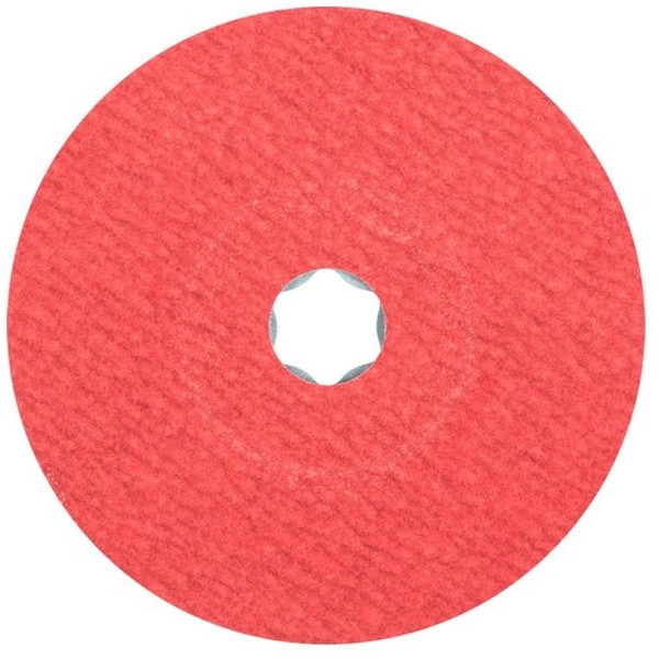 Disco de fibra COMBICLICK Pferd 40738, 5 pulgadas de diámetro. Óxido cerámico CO-COOL de 120 granos - 40738-PFERD.