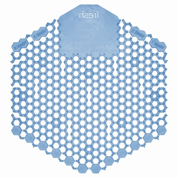 Fresh Products Wave 3D Urinal Deodorizer Screen, Blue, Cotton Blossom, PK60 - 2WDS60CBL