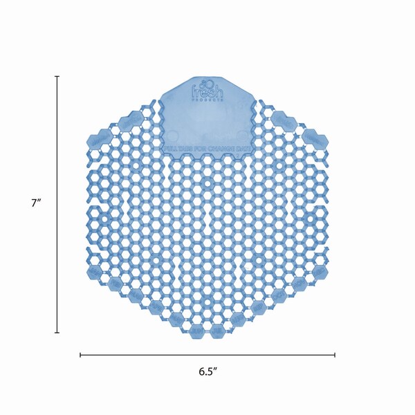 Fresh Products Wave 3D Urinal Deodorizer Screen, Blue, Cotton Blossom, PK60 - 2WDS60CBL