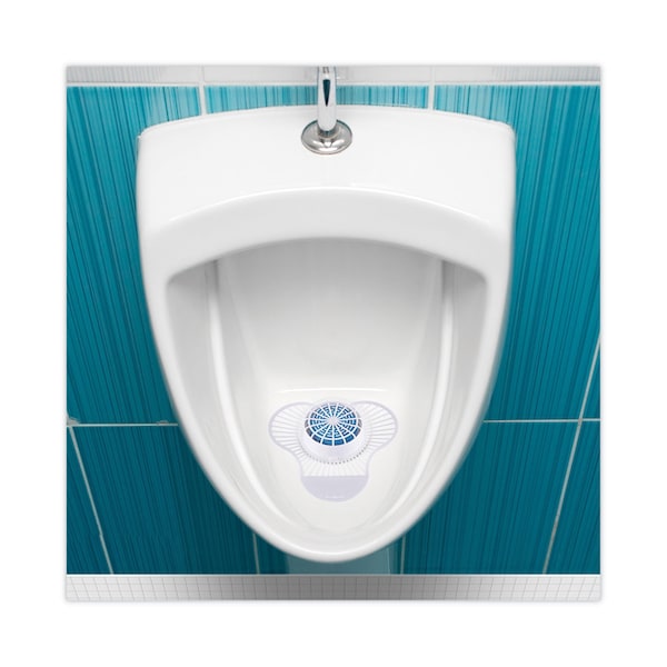 Boardwalk Urinal Screen w/Non-Para Cleaner Block, Green Apple, PK12 - BWKNUS