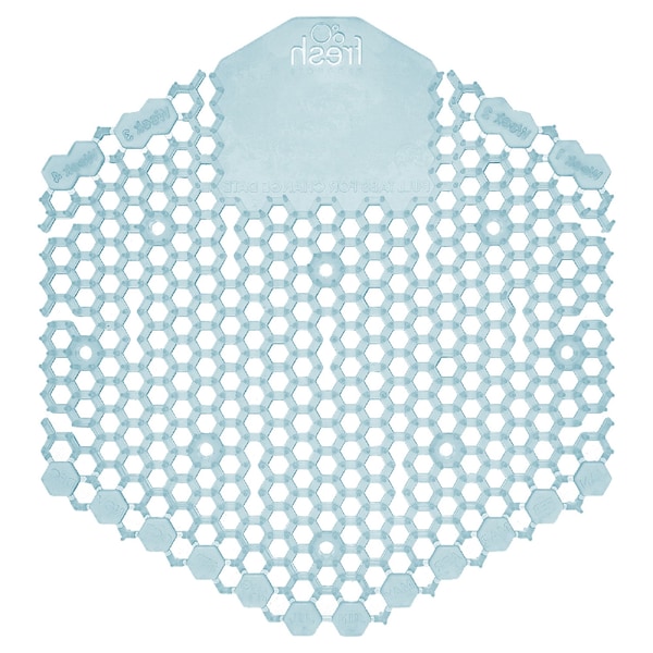 Fresh Products Wave 3D Urinal Deodorizer Screen, Blue, Ocean Mist Fragrance, PK60 - 2WDS60OMF