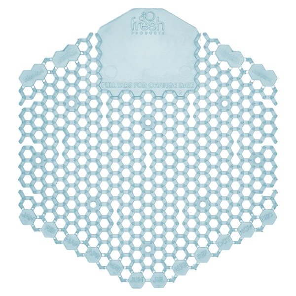 Fresh Products Wave 3D Urinal Deodorizer Screen, Blue, Ocean Mist Fragrance, PK60 - 2WDS60OMF