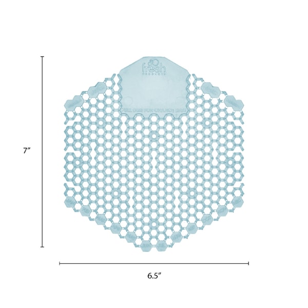 Fresh Products Wave 3D Urinal Deodorizer Screen, Blue, Ocean Mist Fragrance, PK60 - 2WDS60OMF