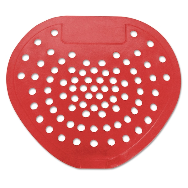 Hospeco Health Gards Vinyl Urinal Screen, 7 3/4"w x 6 7/8"h, Red, Cherry, PK12 - HOS 03901