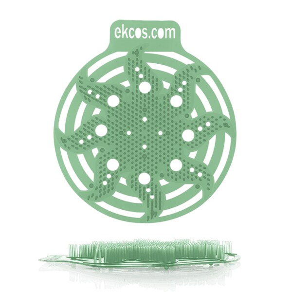 Ekcos Innovations Power Screen AntiSplash Urinal Screen Green/Pine, PK10 - PWR-9G-10