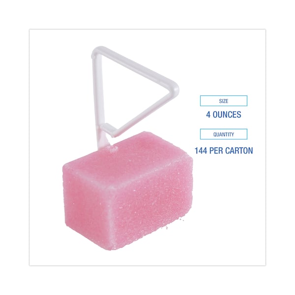 Boardwalk Toilet Bowl Para Deodorizer Block, Cherry, 4oz, PK144 - BWKB04CT