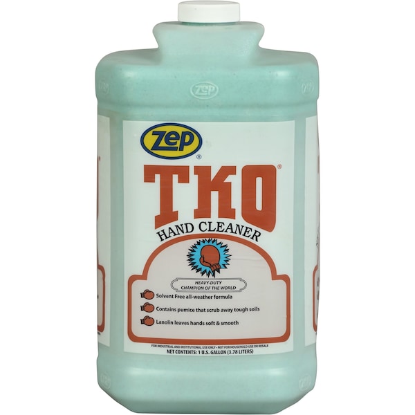 Zep Hand Cleaner, TKO, 1 Gal, Jug, R548 Series, Includes Grit, Lemon Fragrance, 4 Pack - R54824