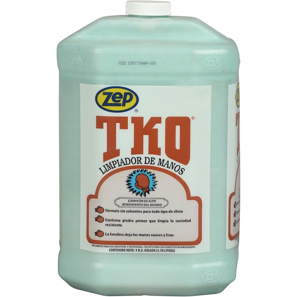 Zep Hand Cleaner, TKO, 1 Gal, Jug, R548 Series, Includes Grit, Lemon Fragrance, 4 Pack - R54824